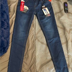 High-Waisted Blue Jeans